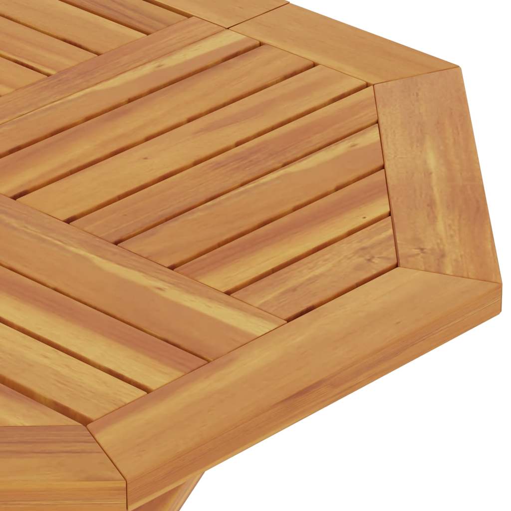 Klappbarer Gartentisch 85x85x76 cm Teak Massivholz
